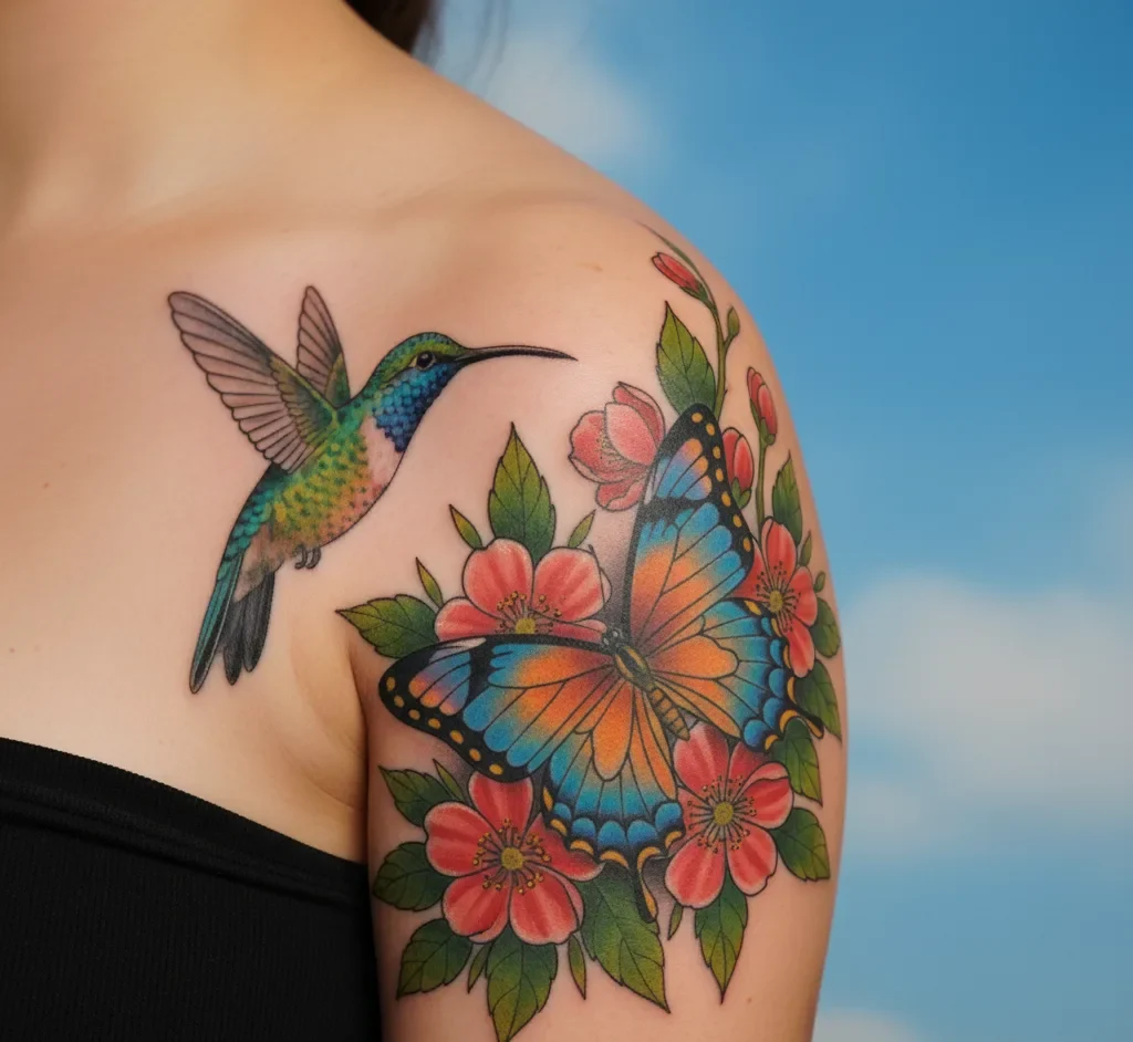 Hummingbird and Butterfly Tattoo Meaning