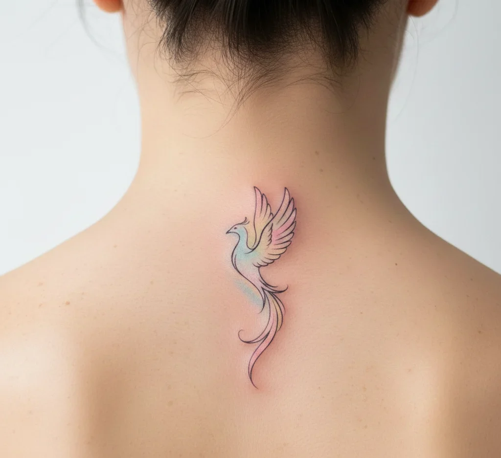 Phoenix Neck Tattoo Ideas