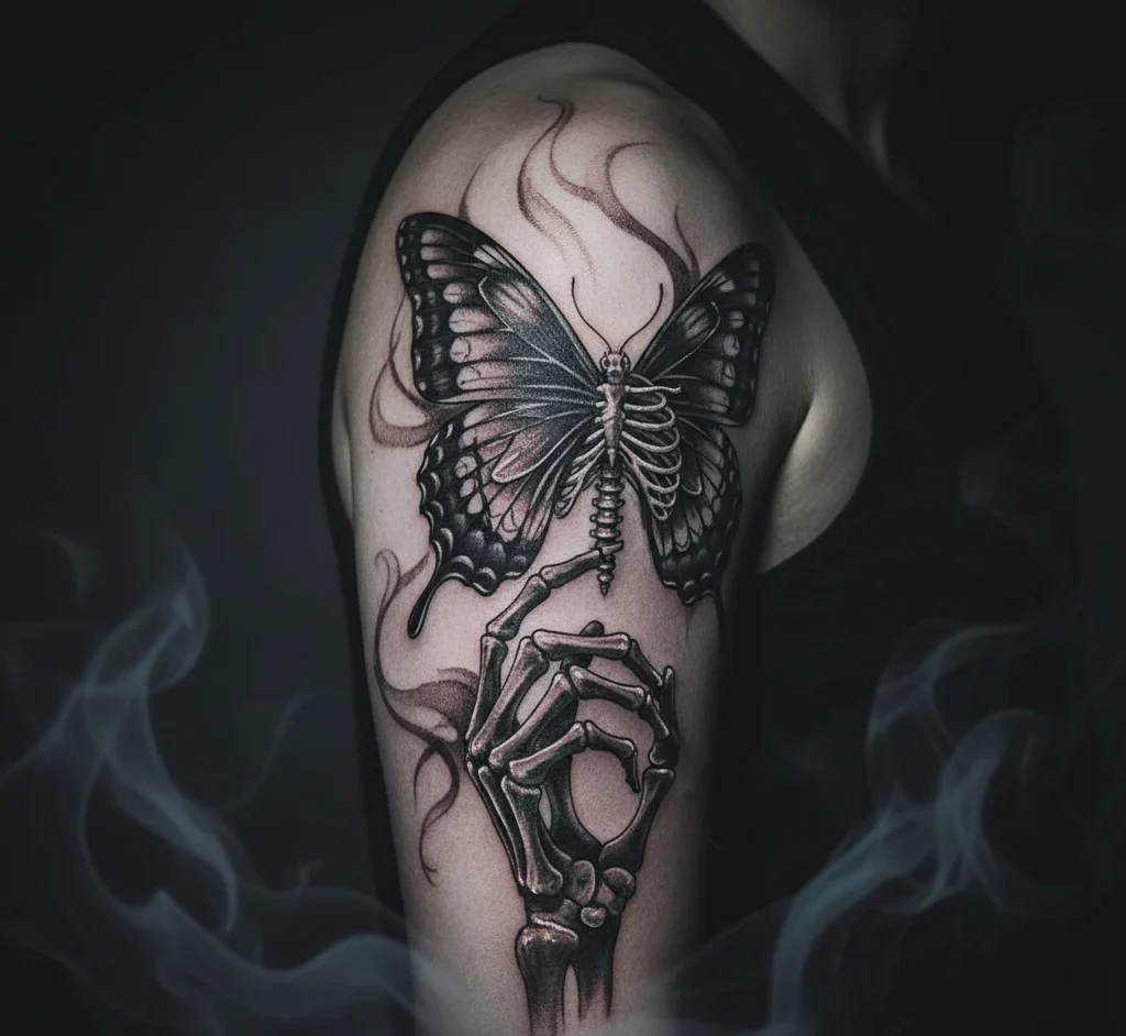 Skeleton Butterfly Tattoo Meaning