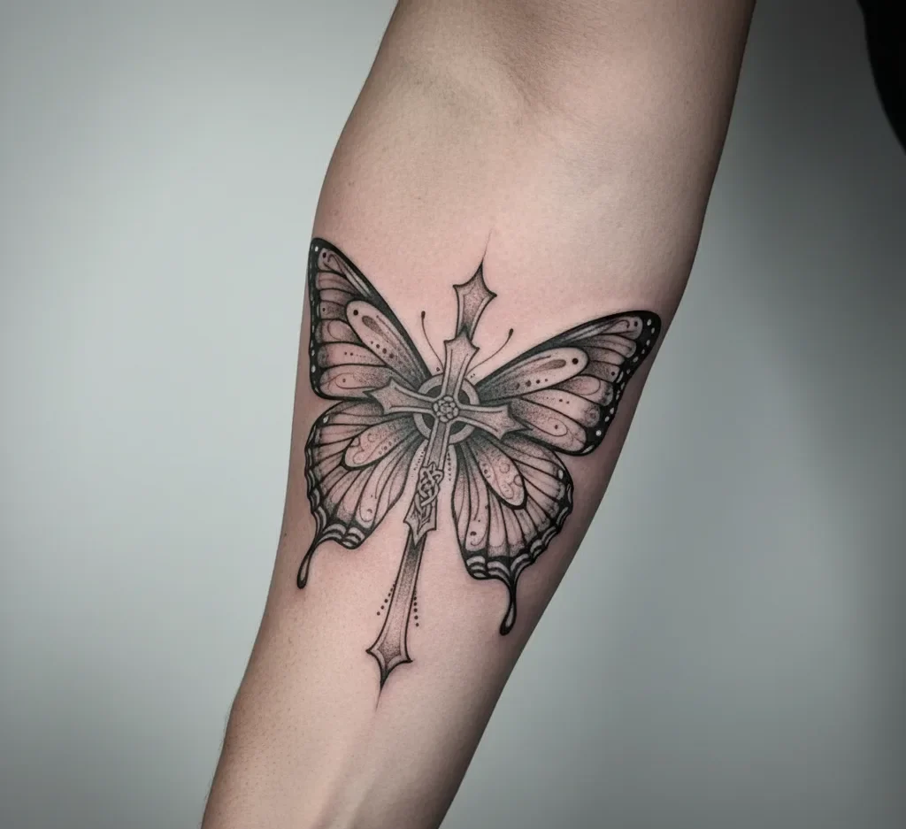 The Meaning of Cross Butterfly Tattoos