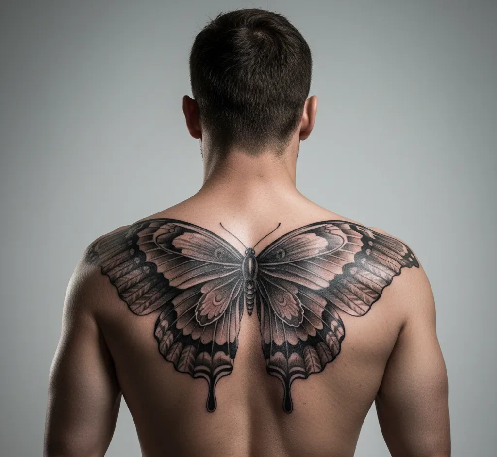 Unique Butterfly Wings Tattoo Designs