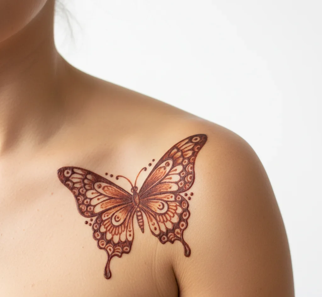 Butterfly Henna Tattoo