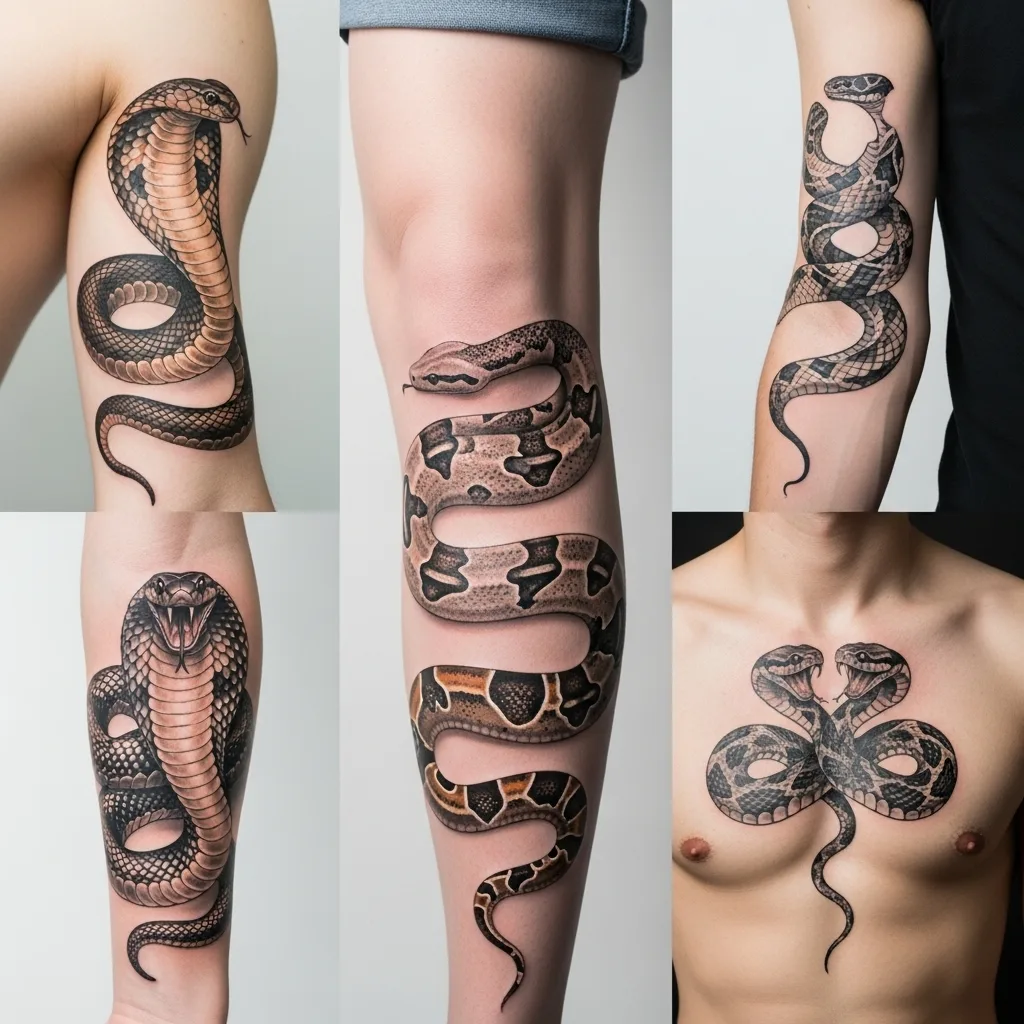 Ultimate Snake Tattoo Guide 2026: Meanings, Styles & Body Placement 11 Snake Tattoo Designs by Placement and Body Area