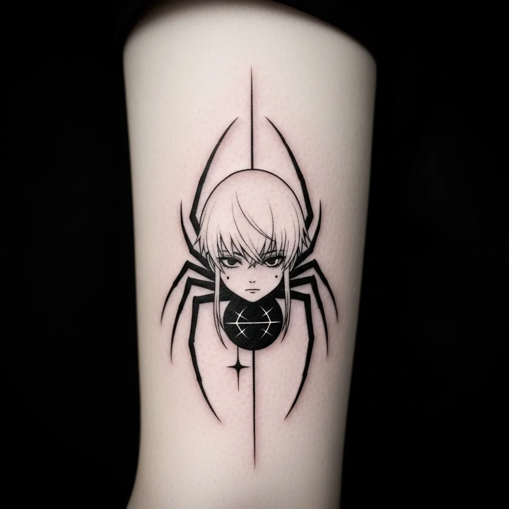 35+ Spider Tattoos Ideas 2026, Meanings & Design Guide 5 Chrollo Spider Tattoo