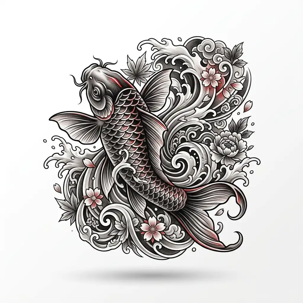 Explore Inspiring Tattoo Ideas for Men and Women 8 Koi_fish_tattoo