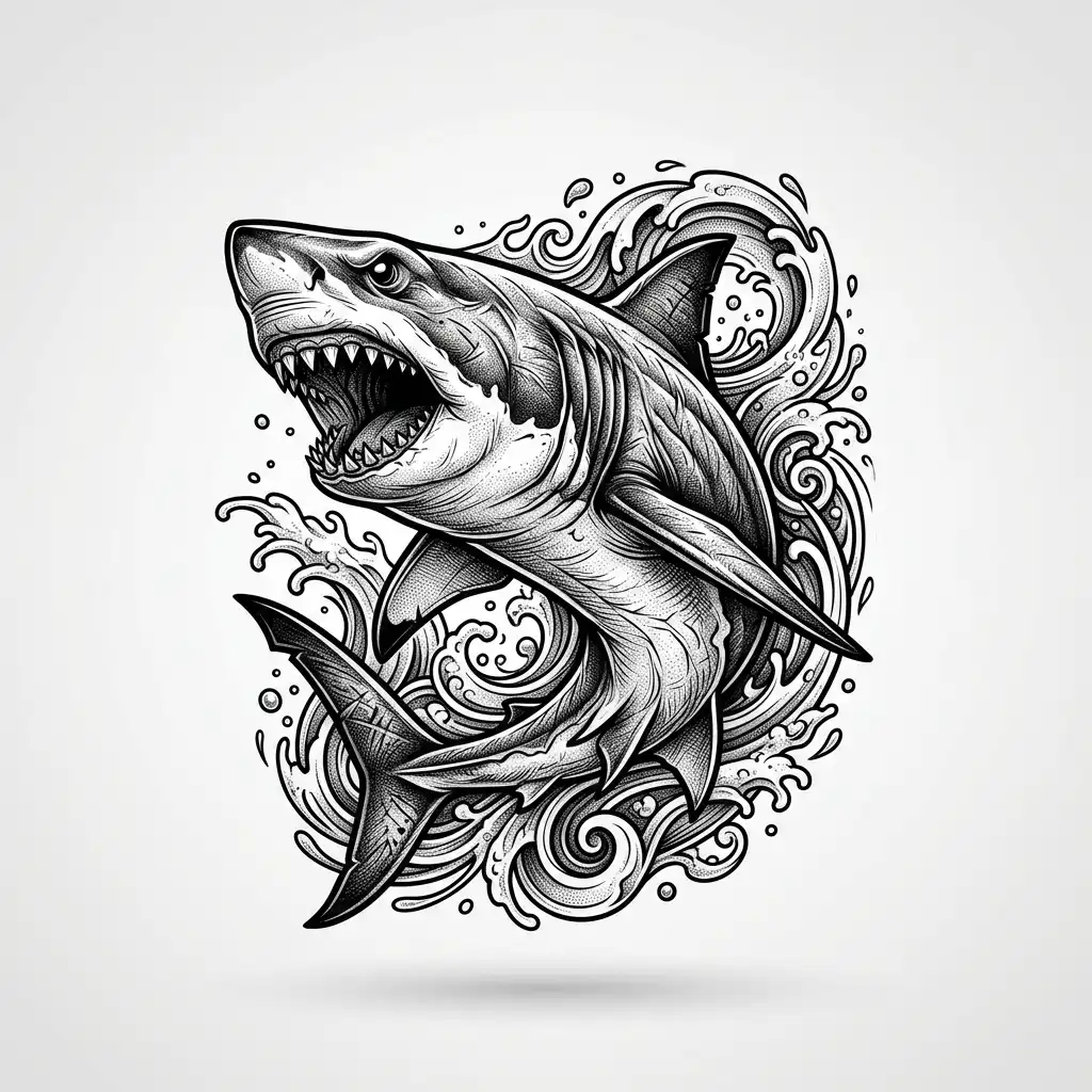 Explore Inspiring Tattoo Ideas for Men and Women 6 Shark_tattoo